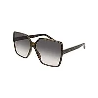 lunettes de soleil saint laurent betty sl 232 dark havana/grey shaded 63/13/135 femme