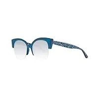 jimmy choo priya/s ic lunettes de soleil, multicolore (mtbluee glttr/gy grey), 56 femme