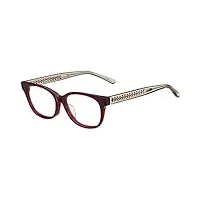 jimmy choo jc198/f asian fit c19 52 lunettes de vue pour femme, rouge, 52