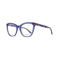 guess optical frame gu2674 090 53 lunettes de soleil, bleu (blau), femme