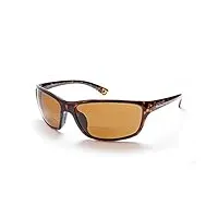 urbanium eyewear modèle london - lunettes de soleil et lunettes de lecture (bifocales) avec verres polarisés en marron et montures à la havane en différentes forces (+2.00)