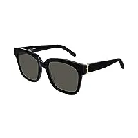 lunettes de soleil saint laurent sl m40 black/grey 54/18/140 femme