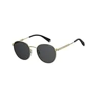polaroid pld 2053/s sunglasses, 2f7/m9 gold grey, 51 mixte