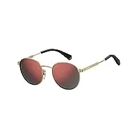 polaroid pld 2053/s sunglasses, noa/oz gold burgndy, 51 unisex-adult
