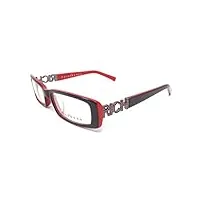 john richmond lunettes de vue femme jr 075 noir et rouge 01, noir et rouge, 46