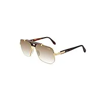 cazal lunettes de soleil legends 990 havana kt gold/brown shaded homme