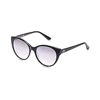 guess women's mirrored gu7594 gu7594-01c-54 black cat eye sunglasses