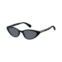 marc jacobs marc 363/s k2 lunettes de soleil, noir et gris, 52 femme
