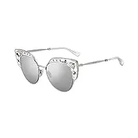 jimmy choo audrey/s sunglasses, cryst silver, 54 unisex