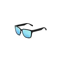hawkers · lunettes de soleil motion pour homme et femme · carbon black · clear blue