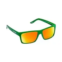 cressi bahia sunglasses floating lunettes de soleil sportif adulte unisexe , kelly vert/verres miroir orange
