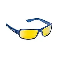 cressi ninja sunglasses - lunettes flottantes de soleil pour hommes, bleu royal-lentille miroir orange, taille unique