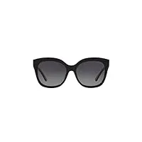 lunettes de soleil coach hc 8264 black/grey shaded 56/17/140 femme