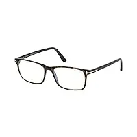tom ford lunettes de vue ft 5584-b blue block dark havana 56/16/145 homme