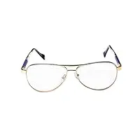ersd lunettes de vue tout confort pour hommes, lunettes de soleil de conduite coupe-vent, protection uv confortable anti-fatigue (couleur : golden/clear)