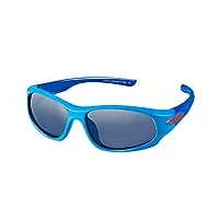 duco lunettes de soleil polarisantes de style sport pour enfants, monture flexible pour garçons et filles, bleu et bleu