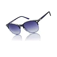 duco lunettes de soleil femme polarisées mode rétro vintage la protection uv 400 pour conduire voyager dc1230 (bleu)