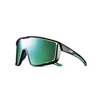 julbo mixte j5311114 lunettes de soleil, noir/noir brillant/vert, m eu