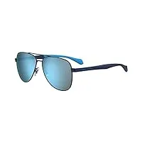 hugo boss boss 1077/s sunglasses, fll/3j matte blue, 60 unisex