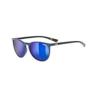 uvex lgl 43 - lunettes de soleil pour hommes et femmes - effet miroir - catégorie de filtre 3 - blue havanna/blue - one size