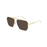 bottega veneta lunettes de soleil bv1012s gold/brown 60/13/145 homme