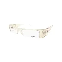 exte' ex 237 lunettes de vue rectangulaires à strass pour femme blanc transparent 02