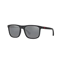 emporio armani 0ea4129 lunettes de soleil, matte black/grey, one size mixte