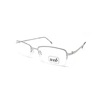 web nylor 2311 lunettes de vue pour homme et femme argent 028l rectangulaire nylor calibre 50