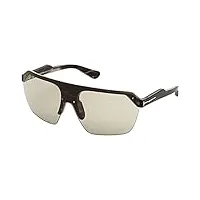 tom ford lunettes de soleil razor (ft-0797-s 56a) - gris marbré - noir/gris