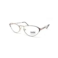 sferoflex 2406 s386 cat eye lunettes de vue pour femme doré et multicolore vintage