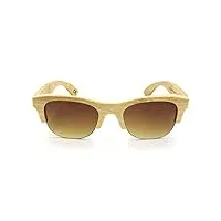 ersd unisexe - lunettes de vue vintage avec cadre en bambou, lunettes de soleil de voyage en plein air design de mode classique haut de gamme, poignée de style de rue pour les voyages en extérieur