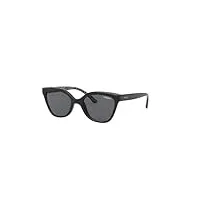 vogue lunettes de soleil vj2001 pour enfants, haut noir/gris, 45 mm