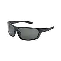 urbanium eyewear modèle oslo - lunettes de soleil et lunettes de lecture (bifocales) avec verres polarisés en gris et monture en noir en différentes épaisseurs (+2.50)