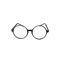 bxgzxyq lunettes de vue à objectif optique rondes, radioprotection, lunettes de vue légères de lecteurs 48mm (couleur : clear)