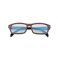 bxgzxyq lunettes de vue en bois carrées rétro unisexes, décoratif élégant de blu-ray de radioprotection (couleur : sunglasses-b)
