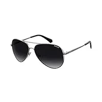 polaroid mixte pld 6012/n/new sunglasses, ruthenium/grey shaded, 56 eu