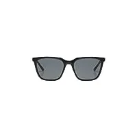 komono jay black tortoise lunettes de soleil unisexes carrées en bio-nylon pour homme et femme avec protection uv et verres résistants aux rayures