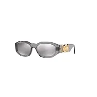 versace 0ve4361 lunettes de soleil, gris, 53 mixte