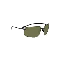 lunettes de soleil serengeti silio shiny black/nm phd™ . polarized 67/17/132 homme