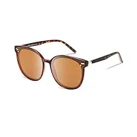 duco ronde vintage retro shades lunettes de soleil pour femmes w017 (tortue)