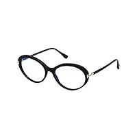 tom ford lunettes de vue ft 5675-b blue block shiny black/blue filter 56/17/135 femme