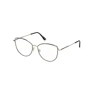 tom ford lunettes de vue ft 5667-b blue block black havana 55/15/135 femme