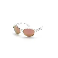 adidas sp0012 lunettes de soleil, crystal/brown mirror, 61 femme