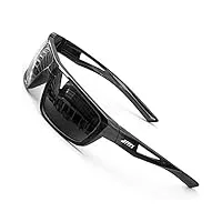 attcl lunettes de soleil polarisées pour homme de conduite 100% anti uv400 cyclisme pêche lunettes j2021 black uv400 cat 3 ce