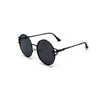 gothique rond lunettes de soleil pour les femmes,mode lunettes d'ombre avec monture en métal c