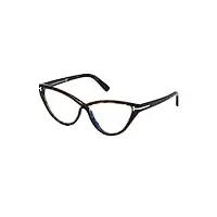 tom ford lunettes de vue ft 5729-b blue block dark havana 56/16/140 femme