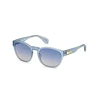 adidas or0014 lunettes de soleil, matte blue/gradient smoke, 54 mixte adulte