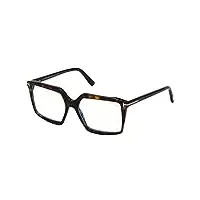 tom ford lunettes de vue ft 5689-b blue block dark havana 54/16/140 femme
