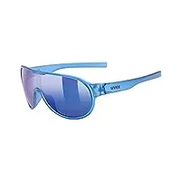 uvex sportstyle 512 - lunettes de soleil pour enfants - effet miroir - bandeau compris - blue transparent/mirror blue - one size