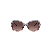coach lunettes de soleil hc 8295 grey red/brown shaded 56/21/140 femme